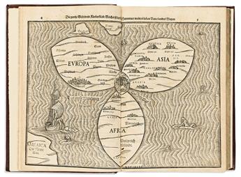 (THEOLOGICAL COMMENTARY -- CURIOSITY MAPS.) Heinrich Bunting. Itinerarium Sacrae Scripturae Das ist/ Ein Reisebuch Uber die